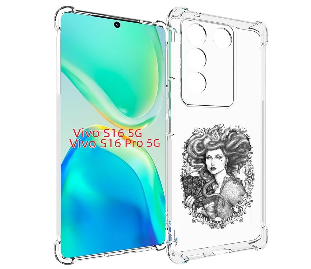 

Чехол MyPads медуза черно белый для Vivo S16 5G / S16 Pro 5G / V27 / V27 Pro, Tocco