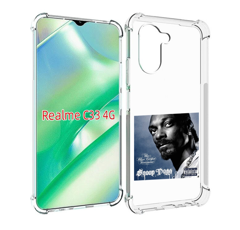 

Чехол MyPads Snoop Dogg THA BLUE CARPET TREATMENT для Realme C33 4G, Прозрачный, Tocco