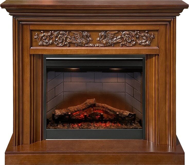 

Электрокамин Dimplex Nottingham (орех) с очагом Symphony 26'' DF2608-INT