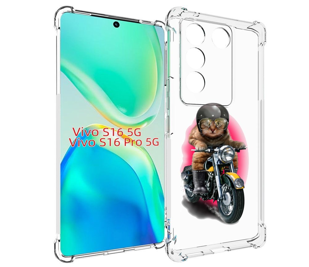 

Чехол MyPads мото-кот для Vivo S16 5G / S16 Pro 5G / V27 / V27 Pro, Tocco