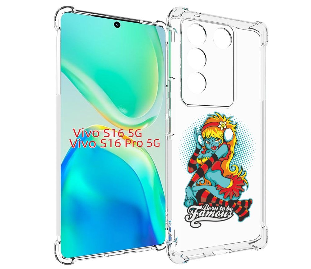 

Чехол MyPads нарисованная девушка в наушниках для Vivo S16 5G / S16 Pro 5G / V27 / V27 Pro, Tocco
