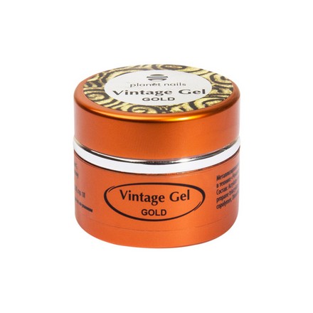 

Гель-паста для чеканки Planet Nails Vintage Gel Gold, Золотистый