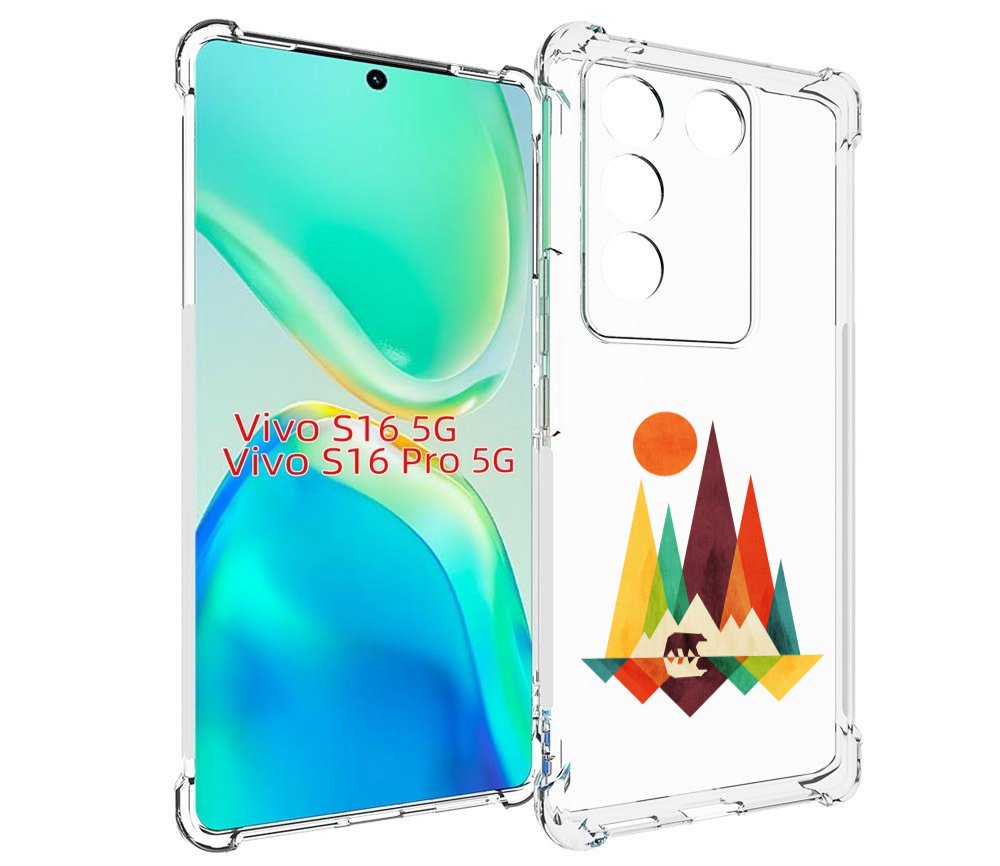

Чехол MyPads нарисованные горы с медведем для Vivo S16 5G / S16 Pro 5G / V27 / V27 Pro, Tocco