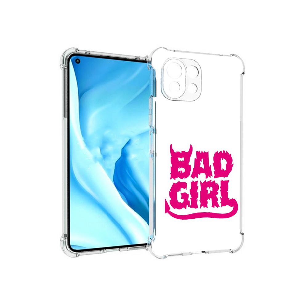 

Чехол MyPads Tocco для Xiaomi Mi 11 Lite плохая девочка (PT159462.256.545), Прозрачный, Tocco