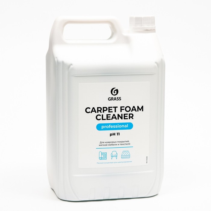 фото Моющее средство для очистки синтетических поверхностей carpet foam cleaner, 5,4 кг grass