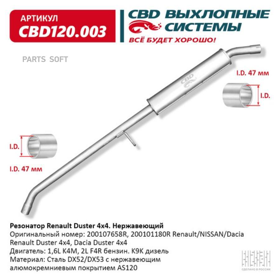 

Резонатор CBD CBD120003