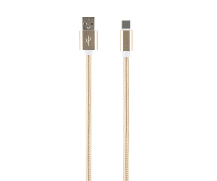 фото Кабель red line для ipod, iphone, ipad usb/8-pin, нейлон, 2 м, gold (ут000014154)