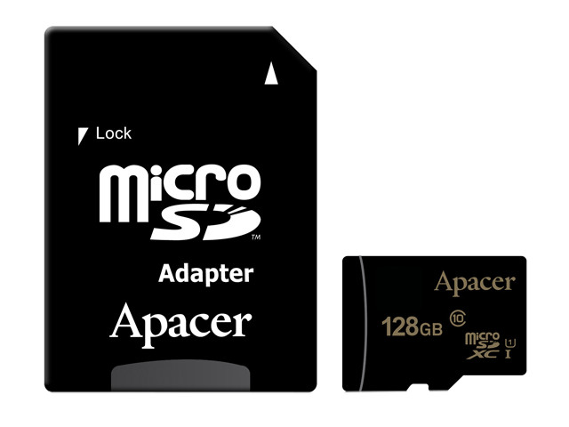 фото Карта памяти apacer - micro sd xc class 10 uhs-1 ap128gmcsx10u1-r