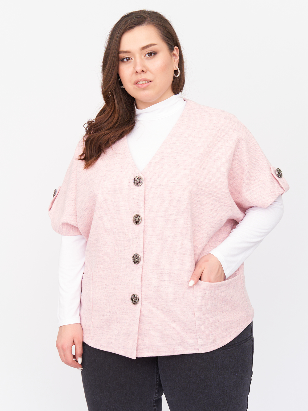 

Жакет женский ZORY ZGA07708MEL37 розовый 56-58 RU, ZGA07708MEL37