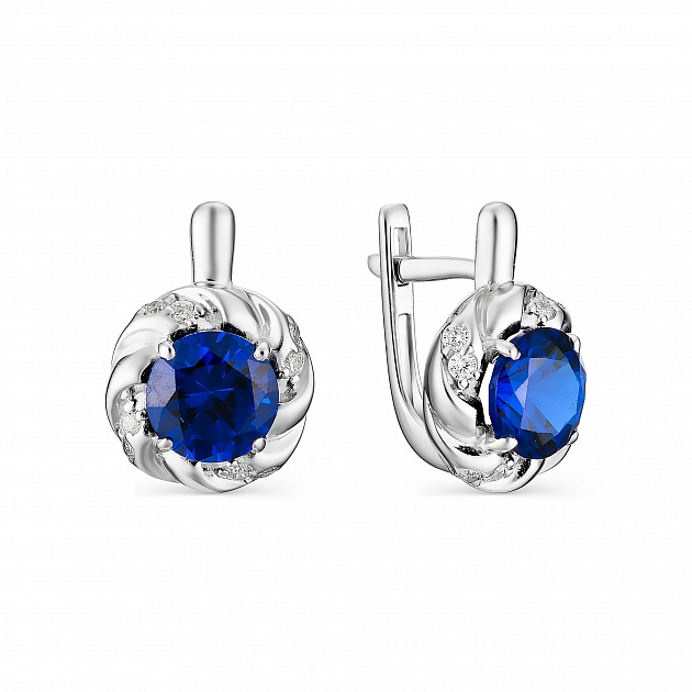 

Серьги из серебра со шпинелью Яхонт Ювелирный 198172, 198172