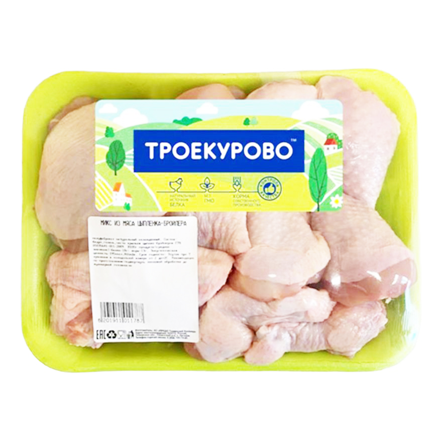 

Набор из мяса цыпленка-бройлера Троекурово охлажденный
