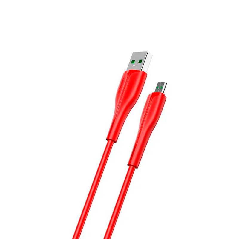 фото Кабель usams sj425 usb-lightning smart power-off 1.2 м красный