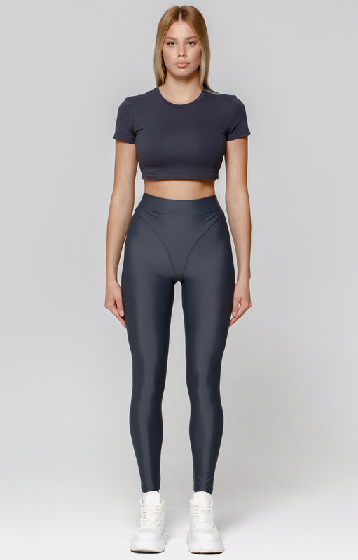 

Леггинсы женские Elements clothes спортивные серые M, Серый, спортивные