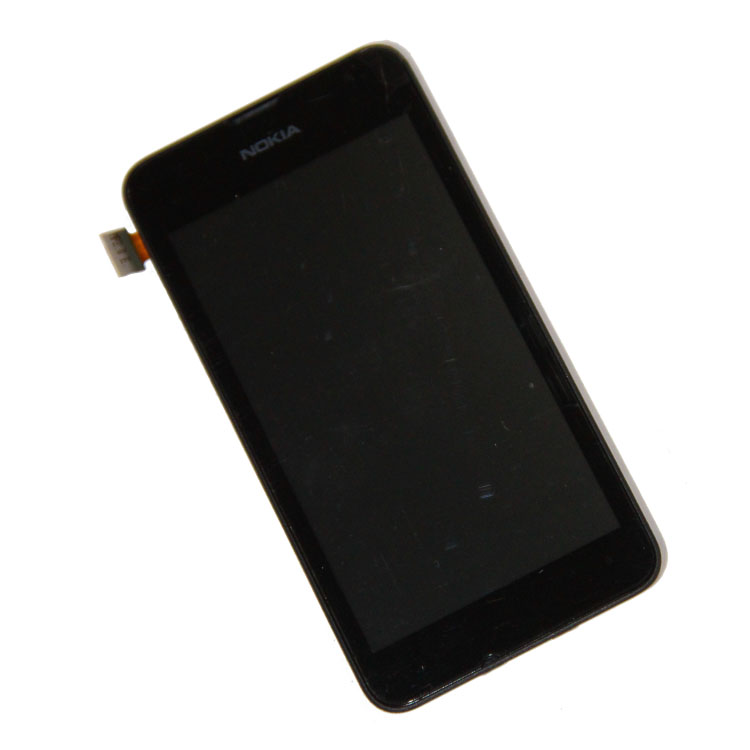 

Дисплей для Nokia 530 Lumia Dual модуль в сборе с тачскрином <черный> (OEM)
