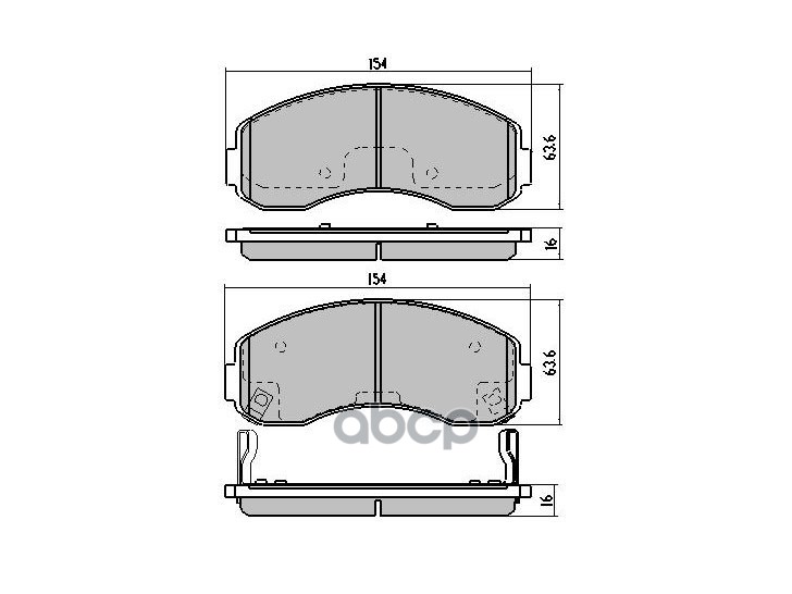 

Тормозные колодки SAT передние для Kia K2500, K2700 1999- ST0K60B3328ZA