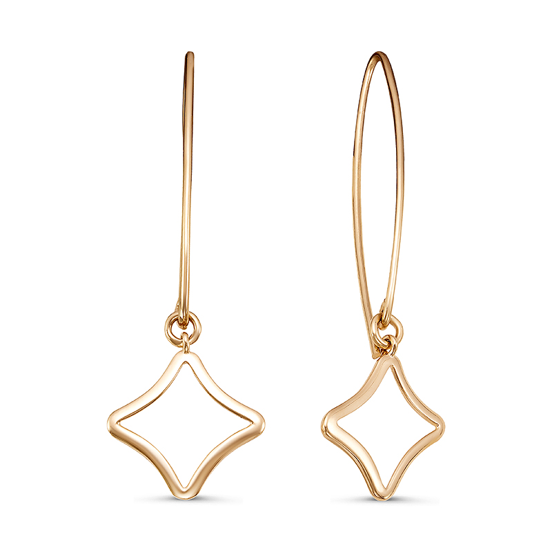 

Серьги подвески из желтого золота Yahont 199229, 199229