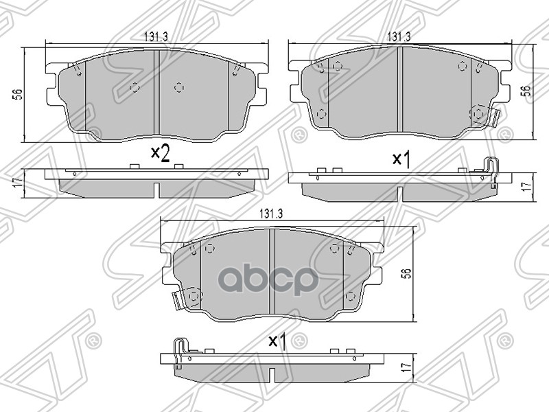 

Колодки Тормозные Перед Mazda 6 02- Sat арт. ST-G2YD-33-28Z