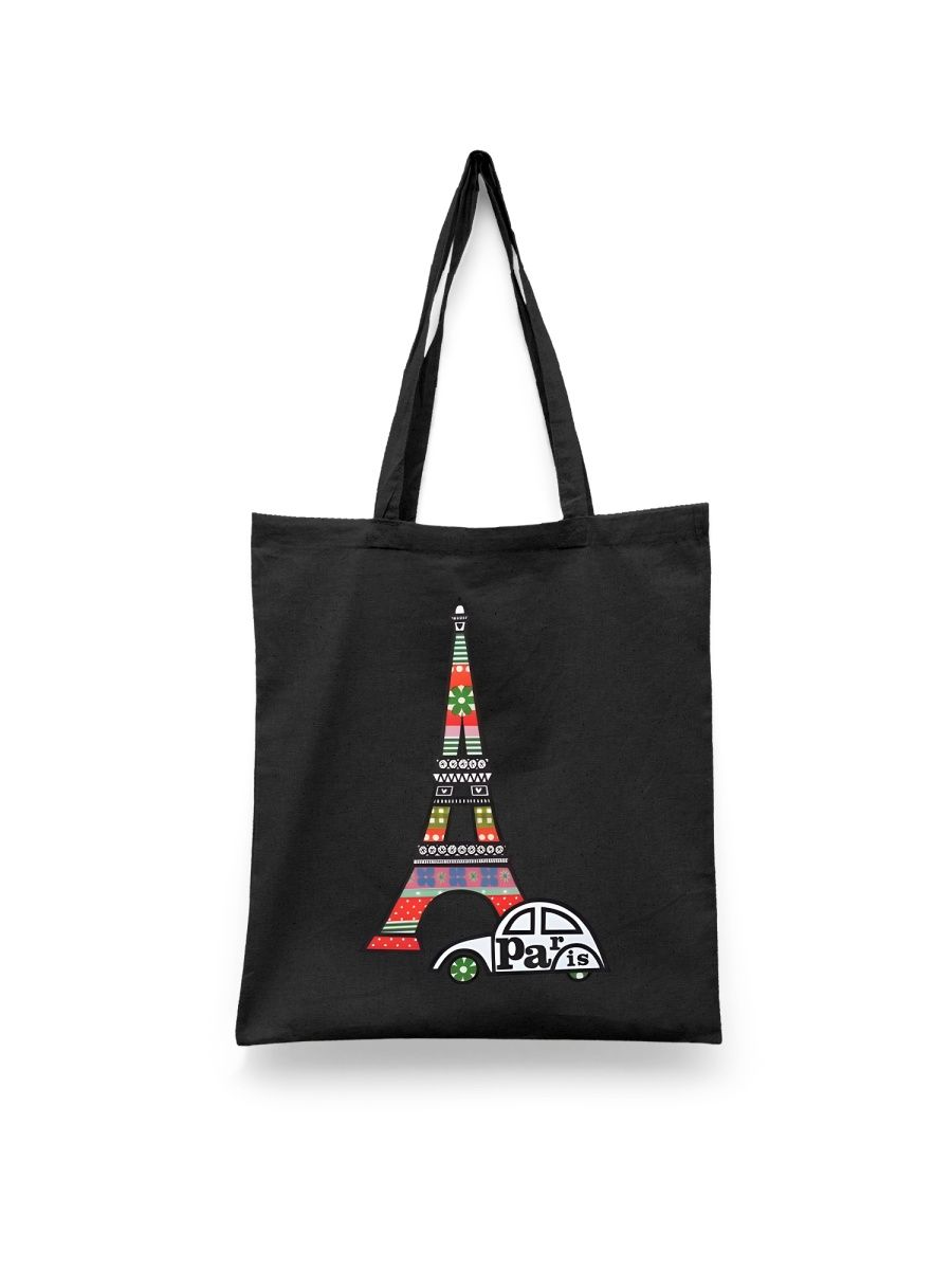 

Шоппер унисекс Каждому Своё Париж/Paris/Эйфелева башня MRPS8, черный, Париж/Paris/Эйфелева башня MRPS8