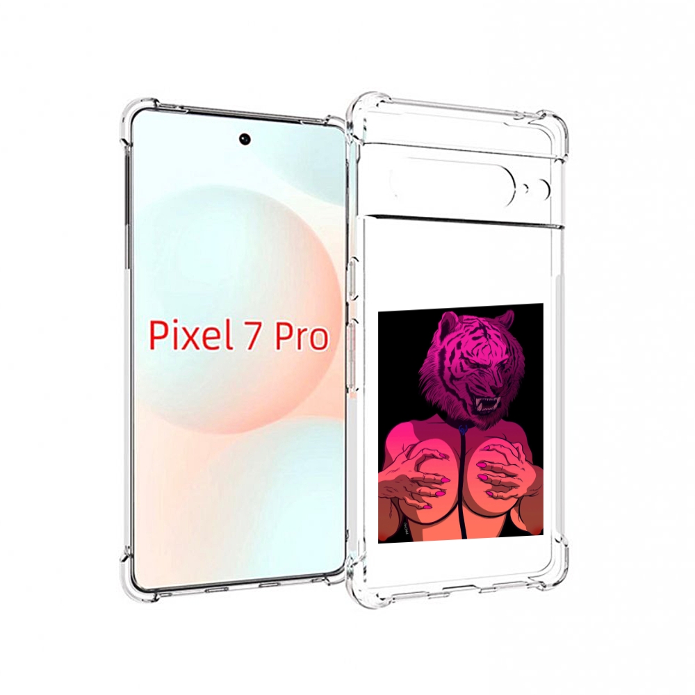 

Чехол Mypads Тигр С Секретом Женский Для Google Pixel 7 Pro, Прозрачный, Tocco