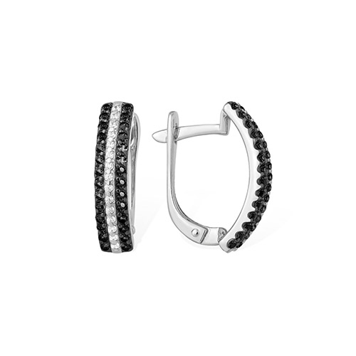 

Серьги из серебра с фианитом Яхонт Ювелирный 199595, 199595