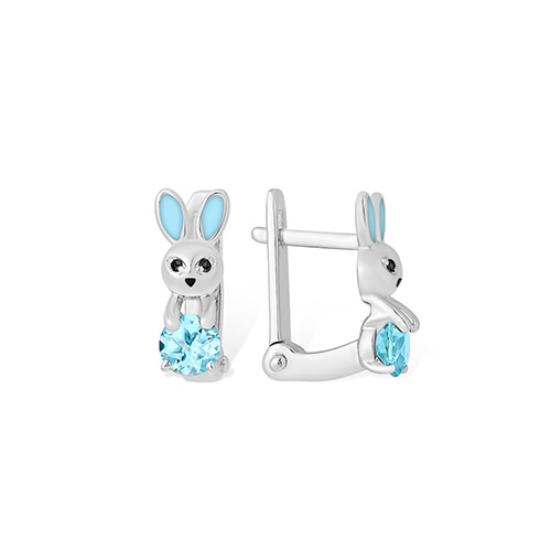 Серьги из серебра с фианитом ЯХОНТ Золотой 199596, 199596