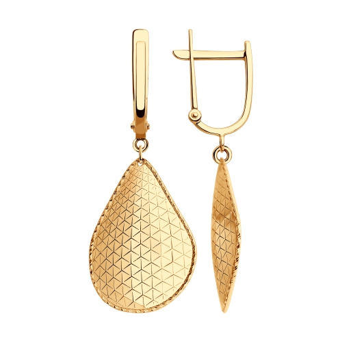 

Серьги подвески из желтого золота Yahont 199759, 199759