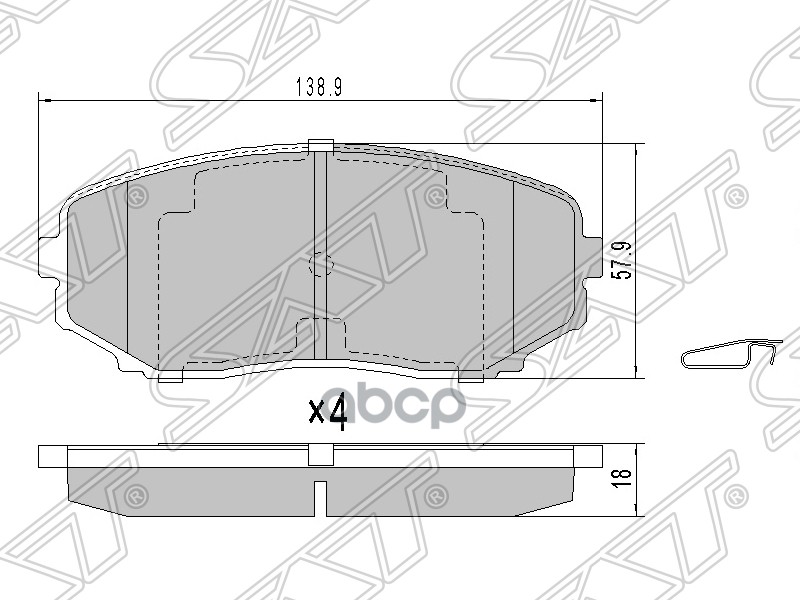 

Колодки Тормозные Перед Mazda Cx-7 Sat арт. ST-L2Y6-33-29Z