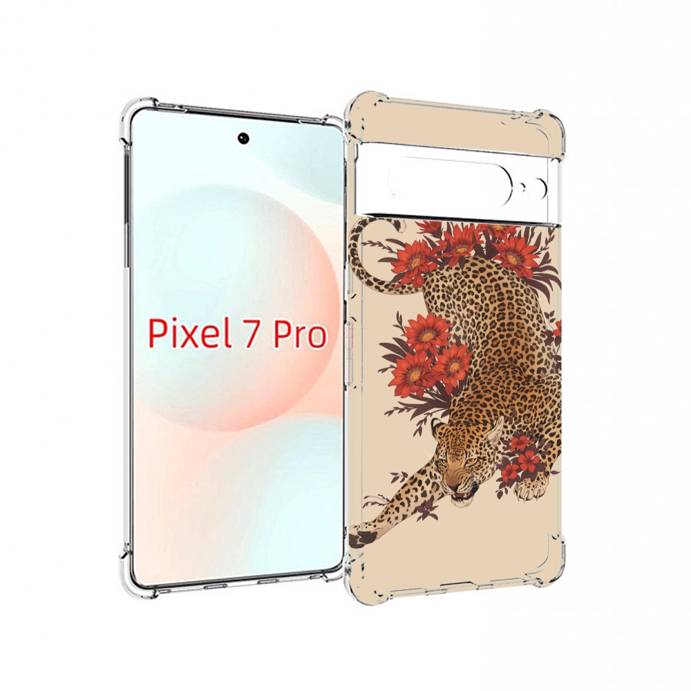 

Чехол Mypads Тигр-Из-Цветов Для Google Pixel 7 Pro, Прозрачный, Tocco