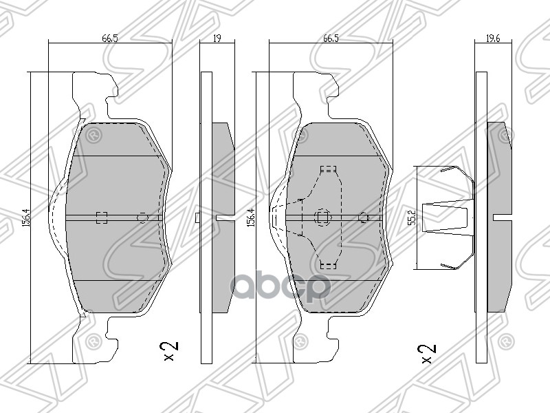 

Колодки Тормозные Перед Mazda Tribute Ep/Ford Maverick Iii Sat арт. ST-E181-33-23Z