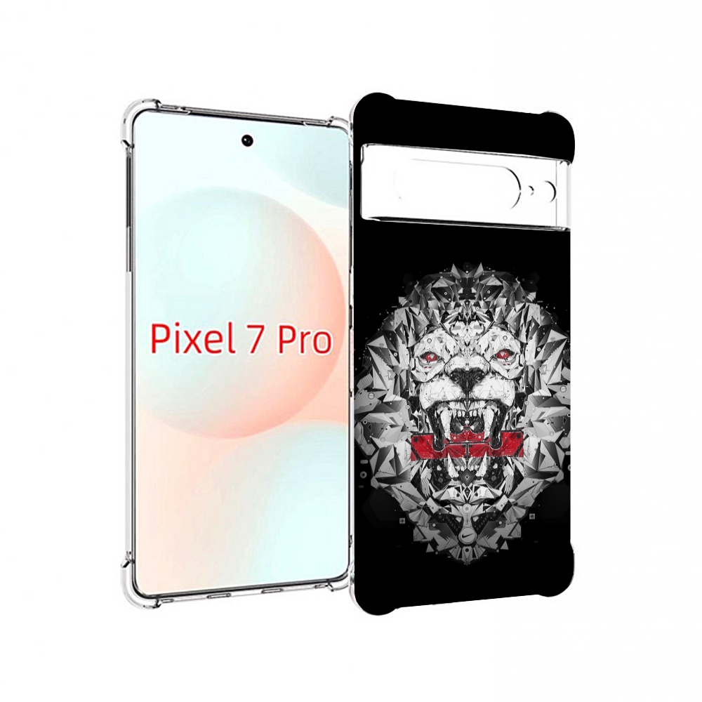 

Чехол Mypads Тигр-С-Гранями-Черно-Белый Для Google Pixel 7 Pro, Прозрачный, Tocco