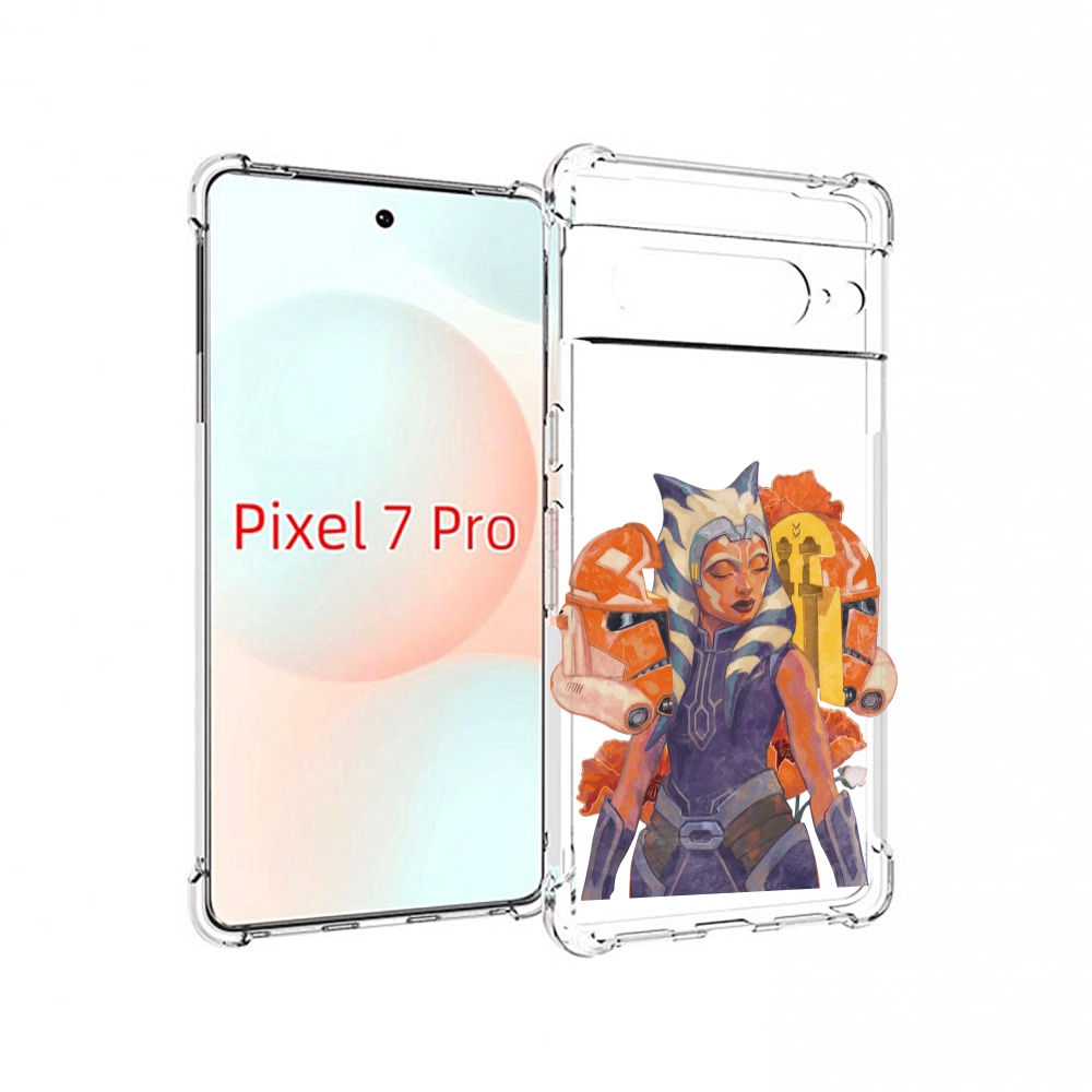 

Чехол Mypads Тогрута-Асока-Тано Для Google Pixel 7 Pro, Прозрачный, Tocco
