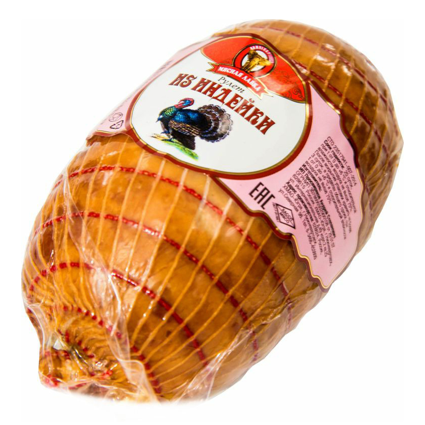 

Рулет из индейки копчено-вареный Мясная лавка высшего сорта