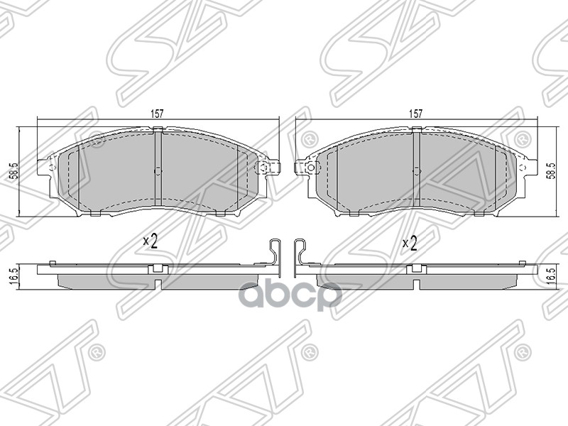 

Колодки Тормозные Перед Nissan Murano Z50/Z51 Pathfinder R51 Sat арт. STAY040NS034