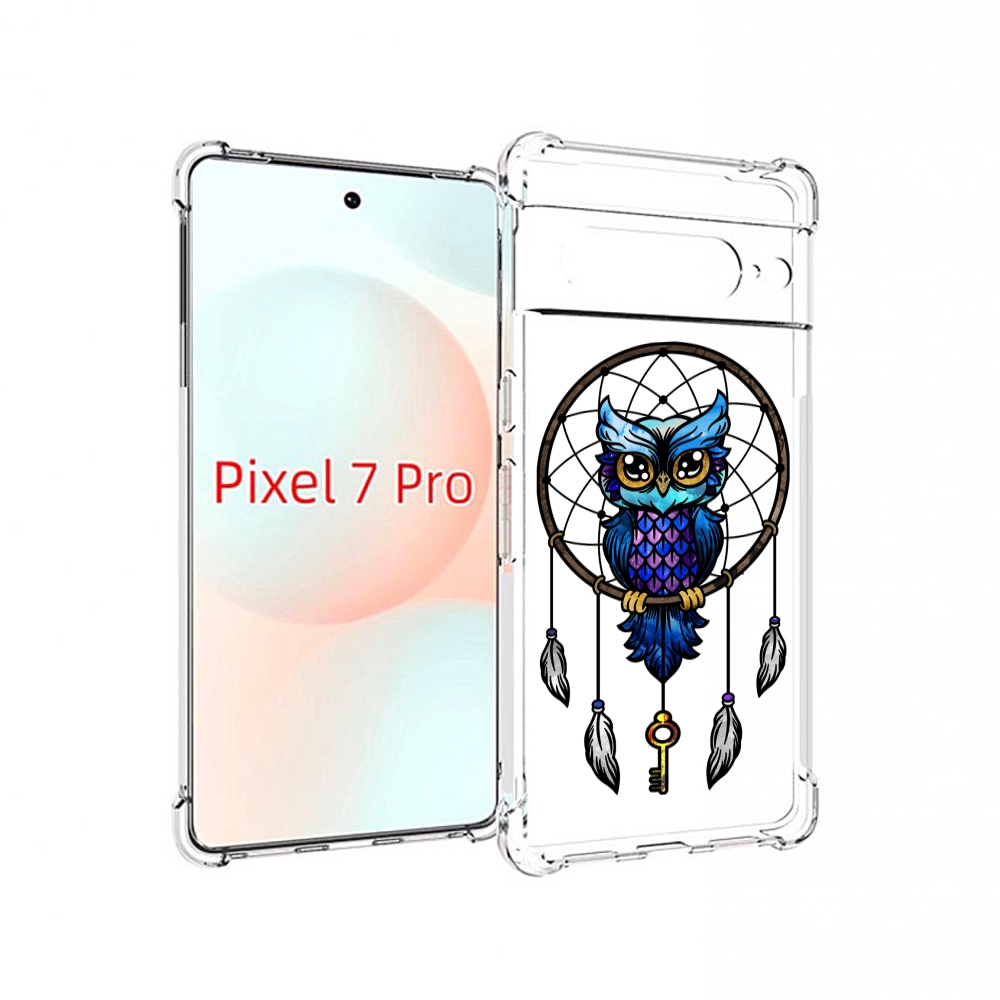 

Чехол Mypads Умная-Фиолетовая-Сова Для Google Pixel 7 Pro, Прозрачный, Tocco