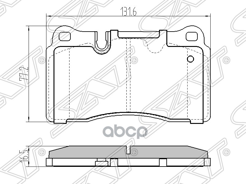 

Колодки Тормозные Перед Range Rover 05-10/ Range Rover Sport 05-10 Sat арт. ST-SFP500070