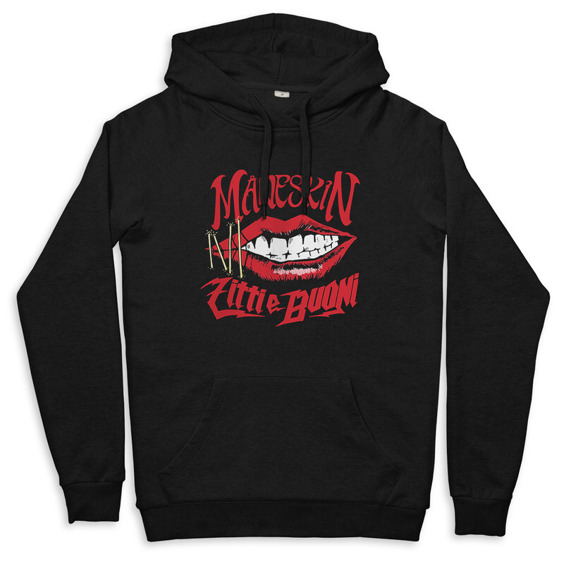 

Худи женское Dream Shirts 031-maneskin-hud-1 черное 52 RU, 031-maneskin-hud-1