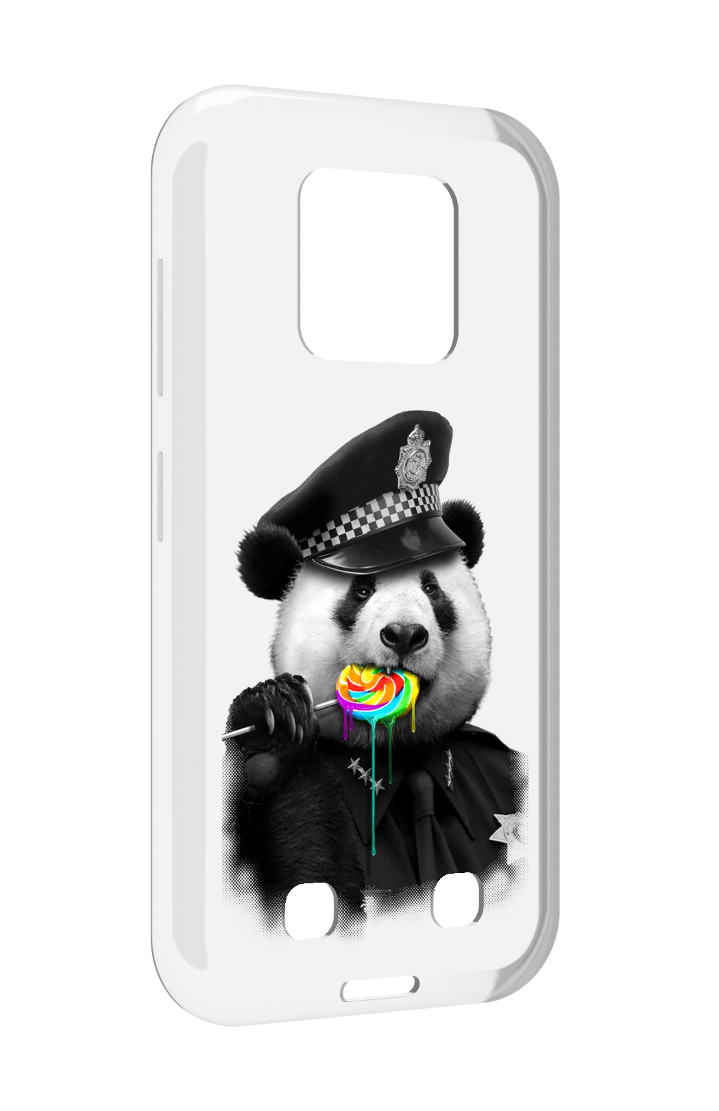 

Чехол MyPads Панда полиция для Oukitel WP18, Прозрачный, Tocco