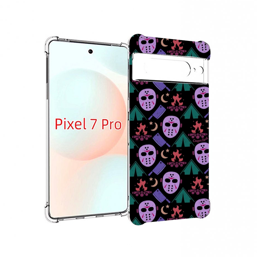 

Чехол Mypads Фиолетовые Маски Для Google Pixel 7 Pro, Прозрачный, Tocco
