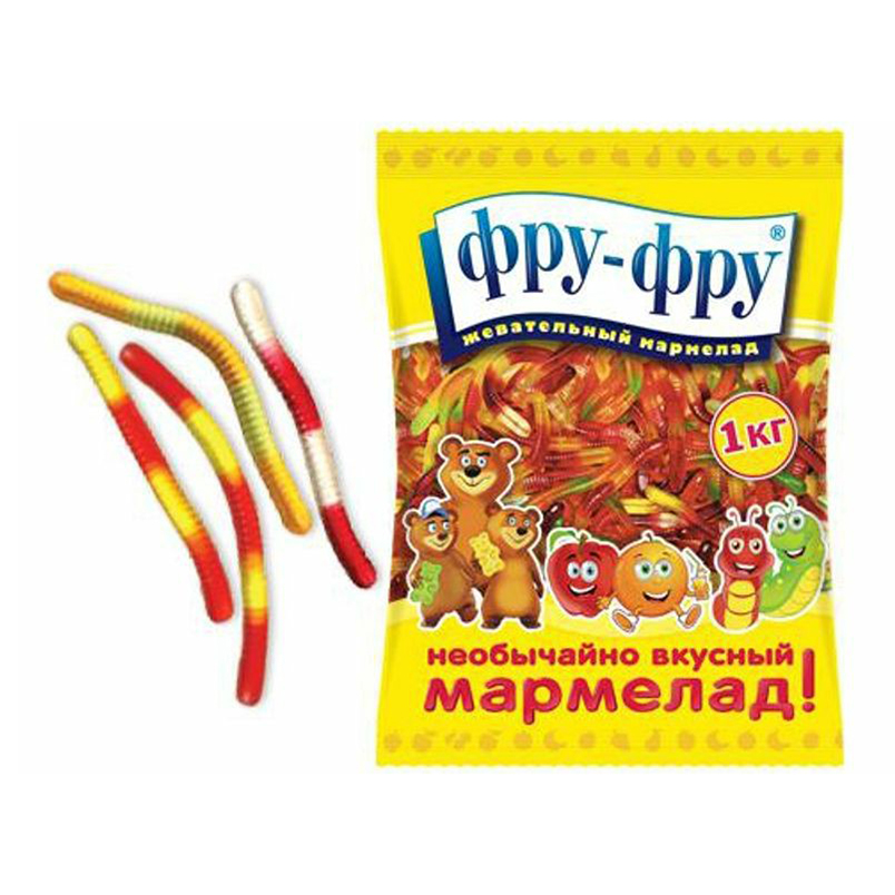 

Мармелад Фру-Фру Червячки +-200 г