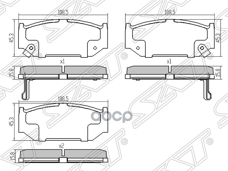 

Колодки Тормозные Перед Suzuki Swift Iii Sat арт. ST-55810-63J00