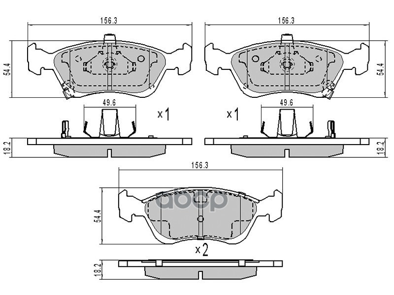 

Колодки Тормозные Перед Toyota Avensis #T220 97-03 Sat арт. ST-04465-05020