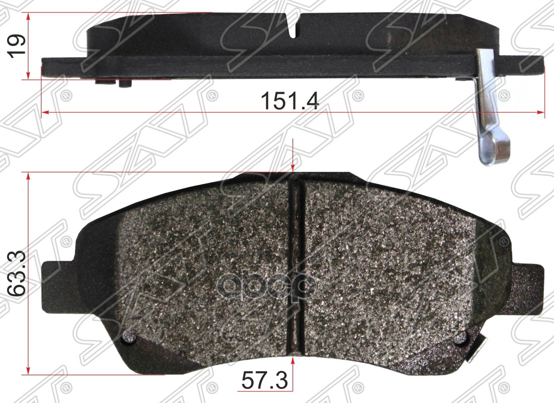 

Колодки Тормозные Перед Toyota Avensis 03- Sat арт. ST-04465-05170