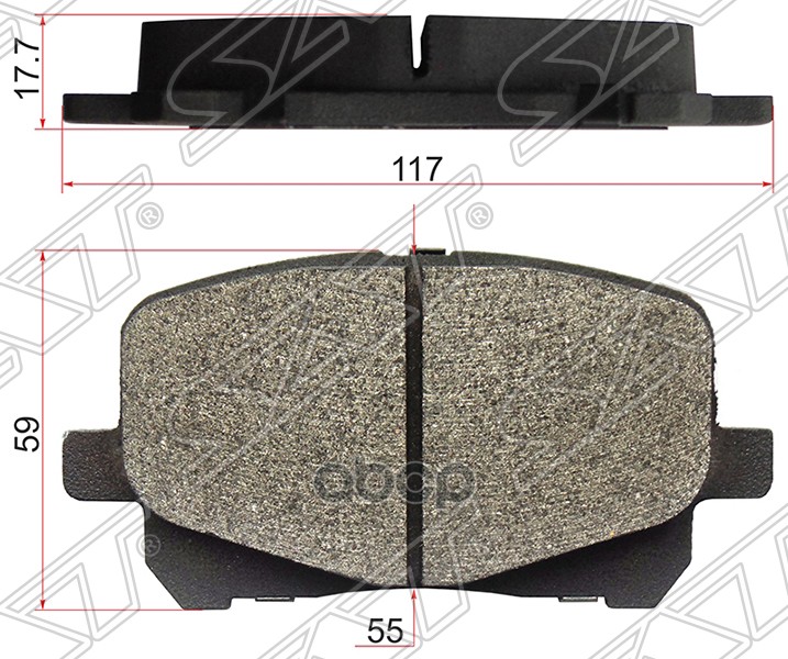 

Колодки Тормозные Перед Toyota Camry/Harrier/Nadia Sat арт. ST-04465-20550