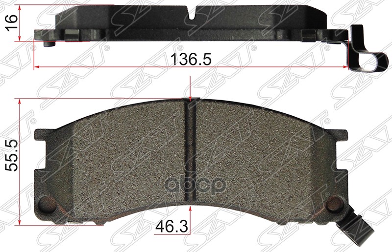

Колодки Тормозные Перед Toyota Estima Emina/Lucida 92- Sat арт. ST-04491-28280
