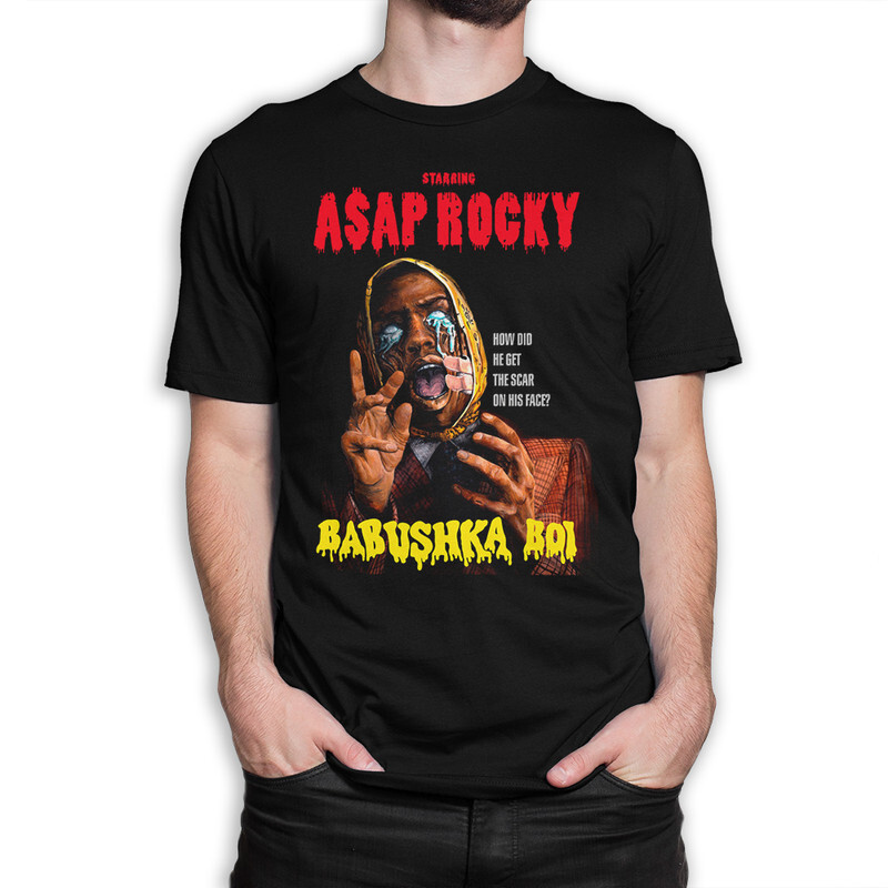 фото Футболка мужская dream shirts asap rocky - babushka boi 220016222 черная 2xl