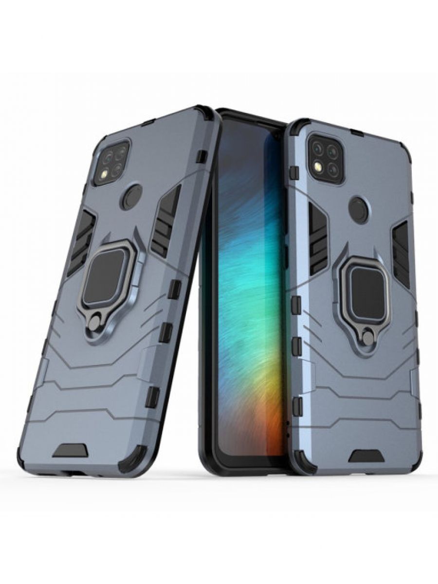 

Чехол Ring для смартфона Xiaomi Redmi 9C синий