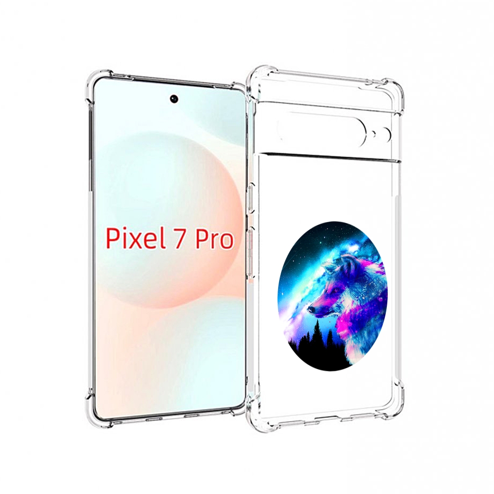 

Чехол Mypads Голубой Волк Для Google Pixel 7 Pro, Прозрачный, Tocco