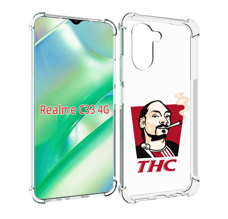 

Чехол MyPads THC для Realme C33 4G, Прозрачный, Tocco