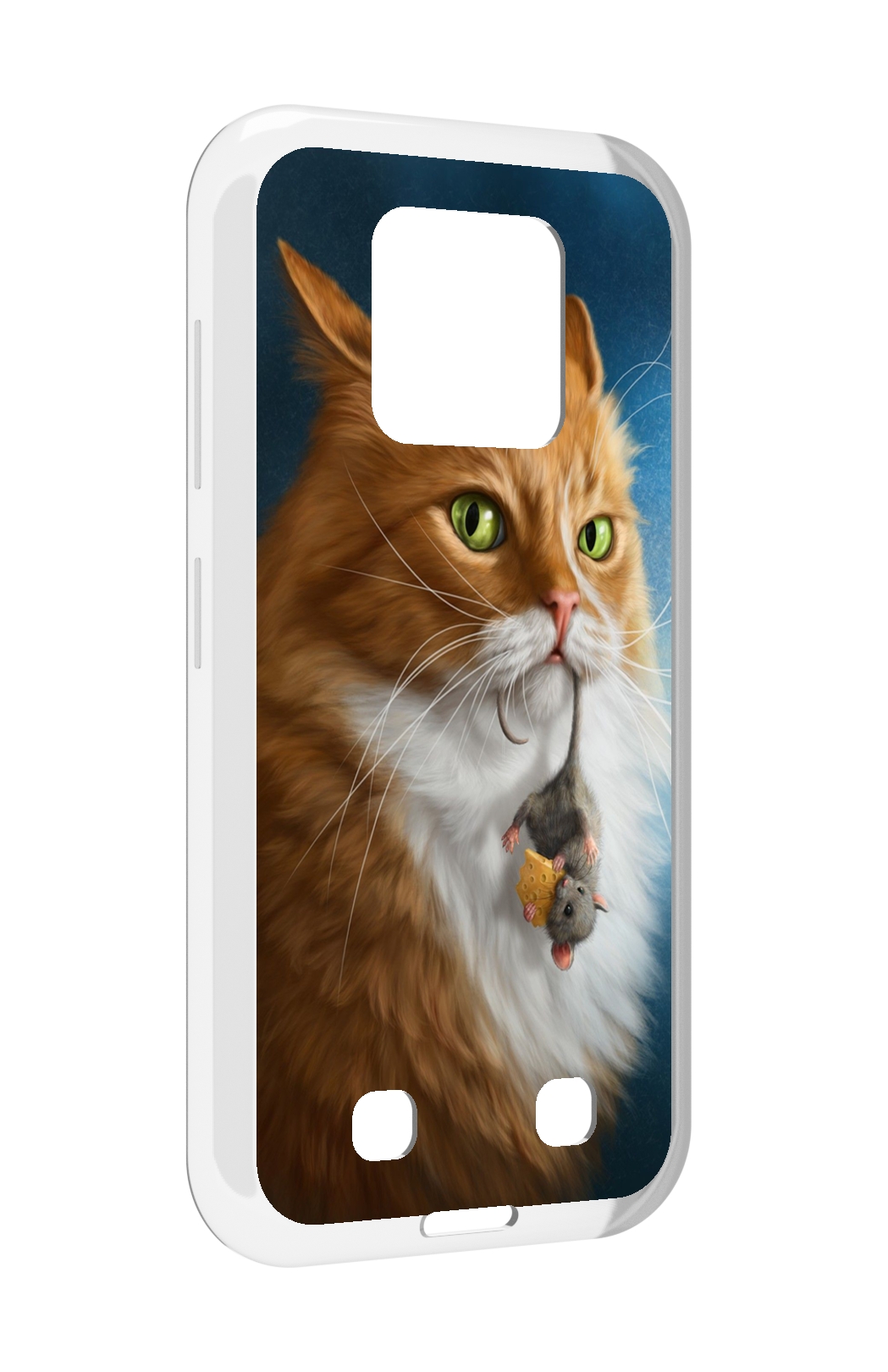 

Чехол MyPads Кот-и-мышь для Oukitel WP18, Прозрачный, Tocco