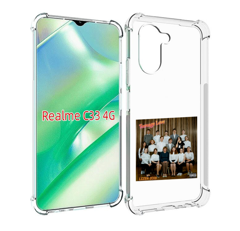 

Чехол MyPads Teenage Love LIZER для Realme C33 4G, Прозрачный, Tocco